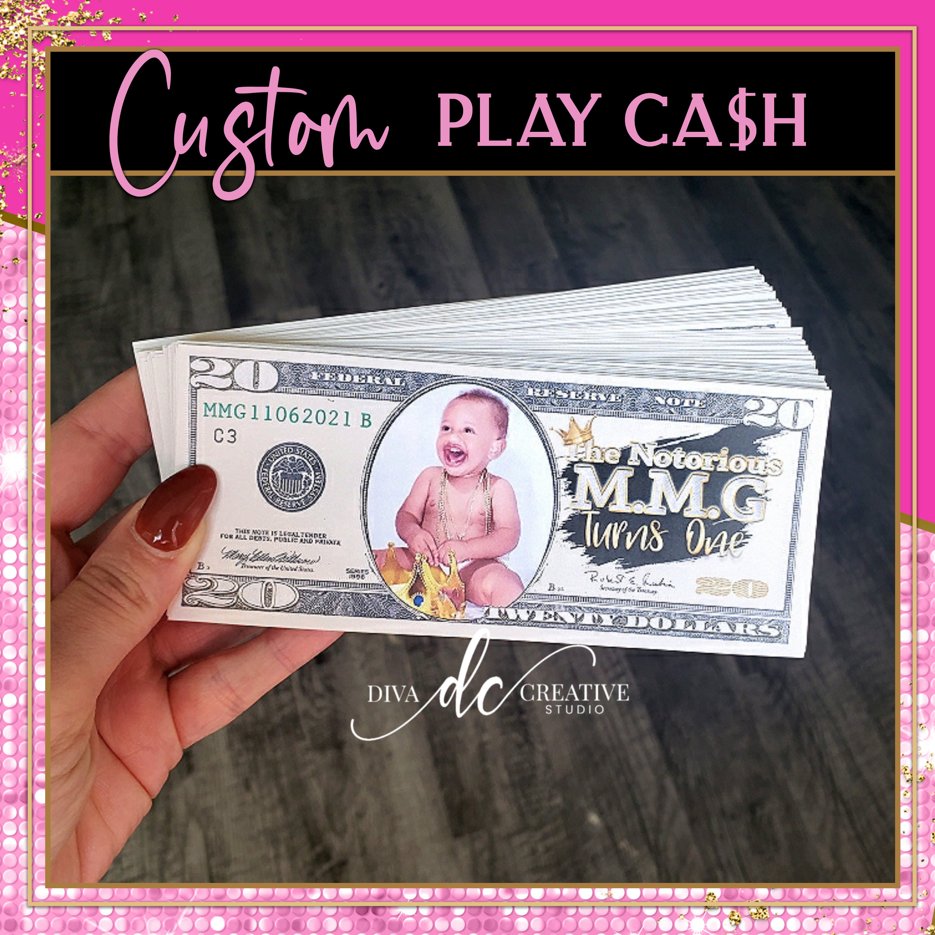 play money template customizable