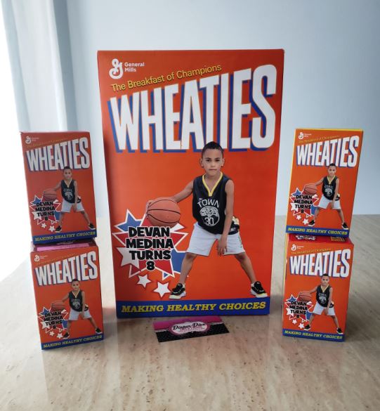 mini cereal boxes front and back